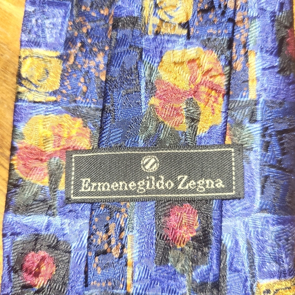 Ermenegildo Zegna Silk Tie, Made In Italy - Picture 3 of 6